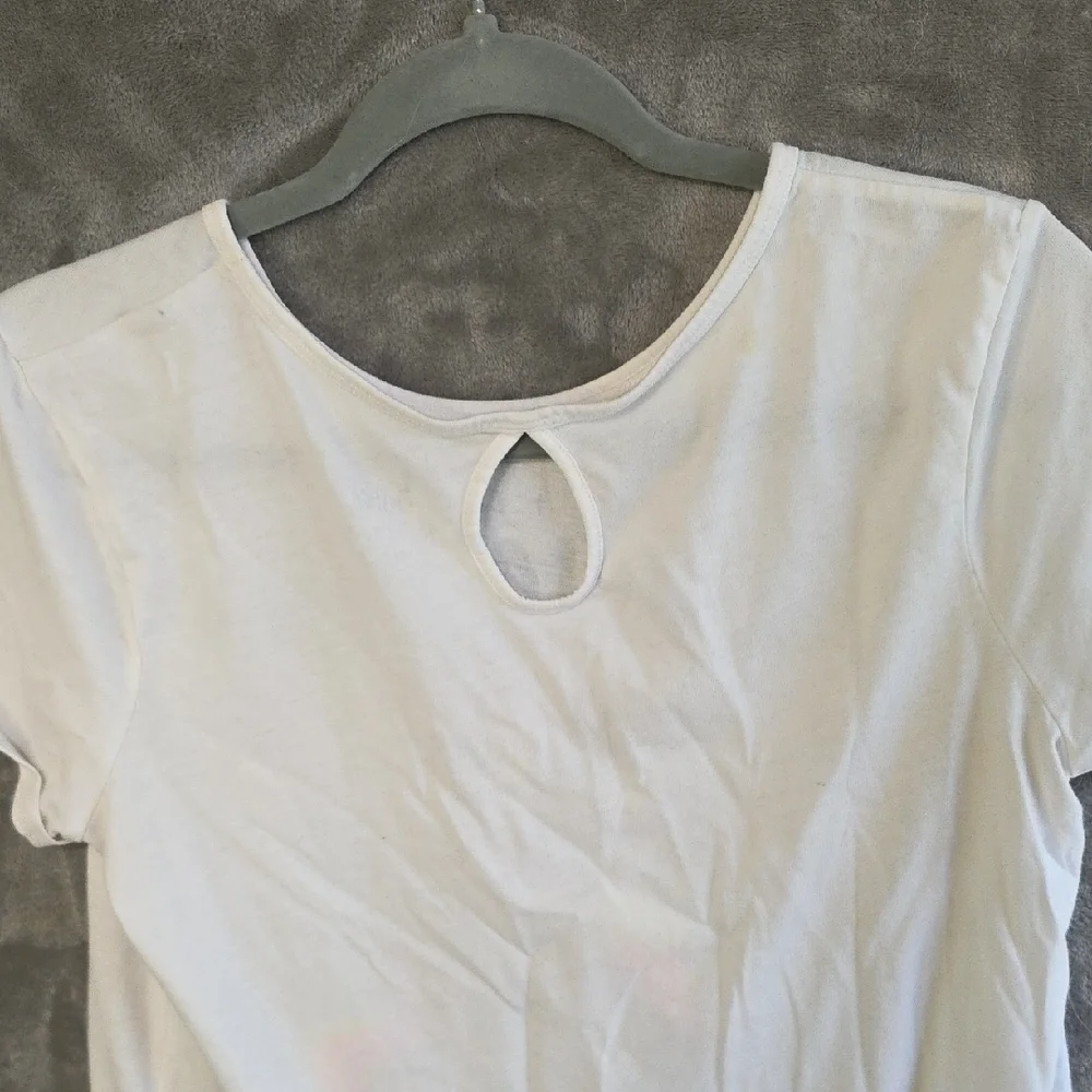 Justice White Batcorn Vibes Tee. Girls Size 20